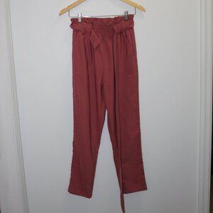 Grace Karin Cropped Paper Bag Waist Pants